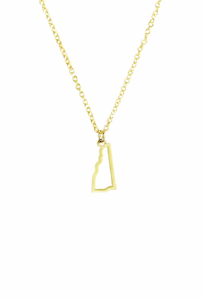 NH State Necklace - Gold