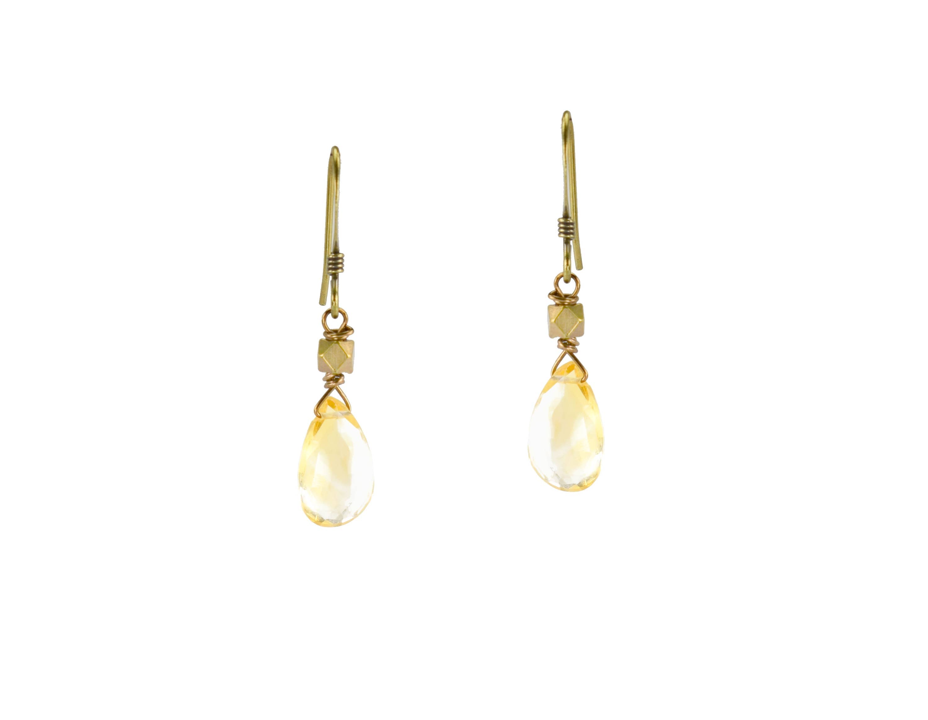 Citrine Teardrop Earrings