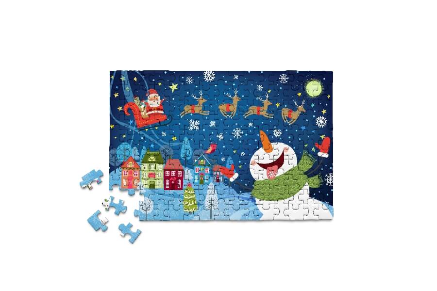 Here Comes Santa MicroPuzzle  Mini Jigsaw Puzzle