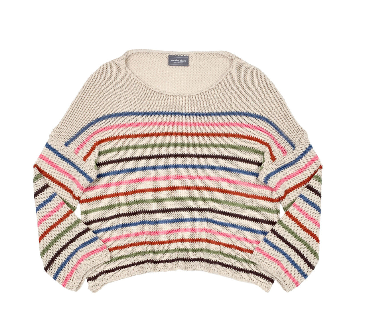 Sierra Striped Cropped Crew