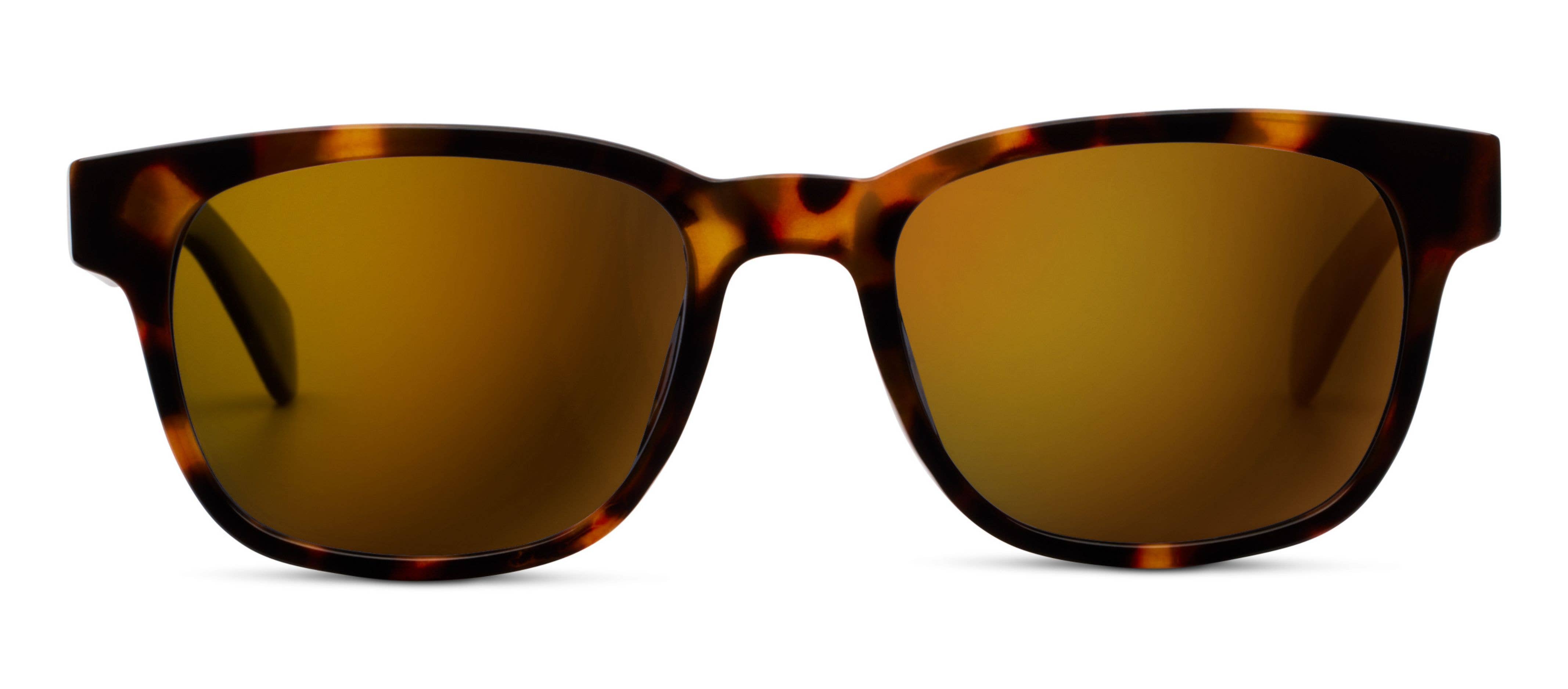 18th Hole (Sunglasses): Amber Tortoise / No Correction / None