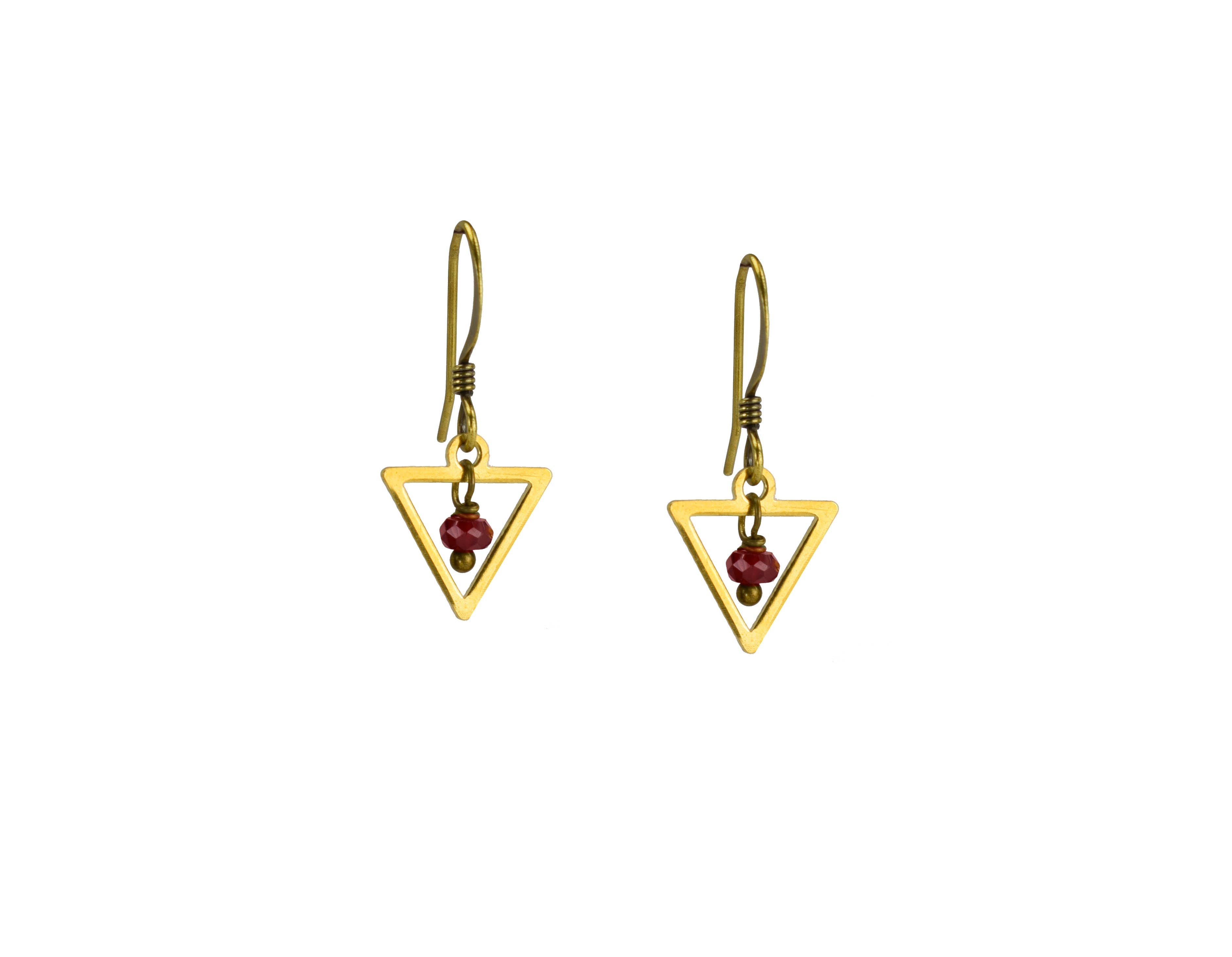 Red Garnet Earrings