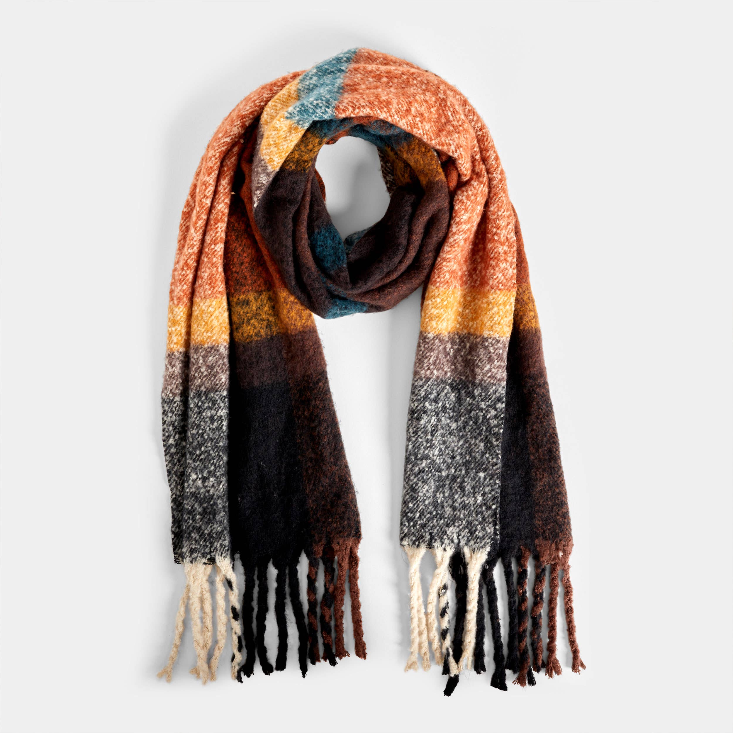 Lainey Oblong Scarf - Fall: Mustard