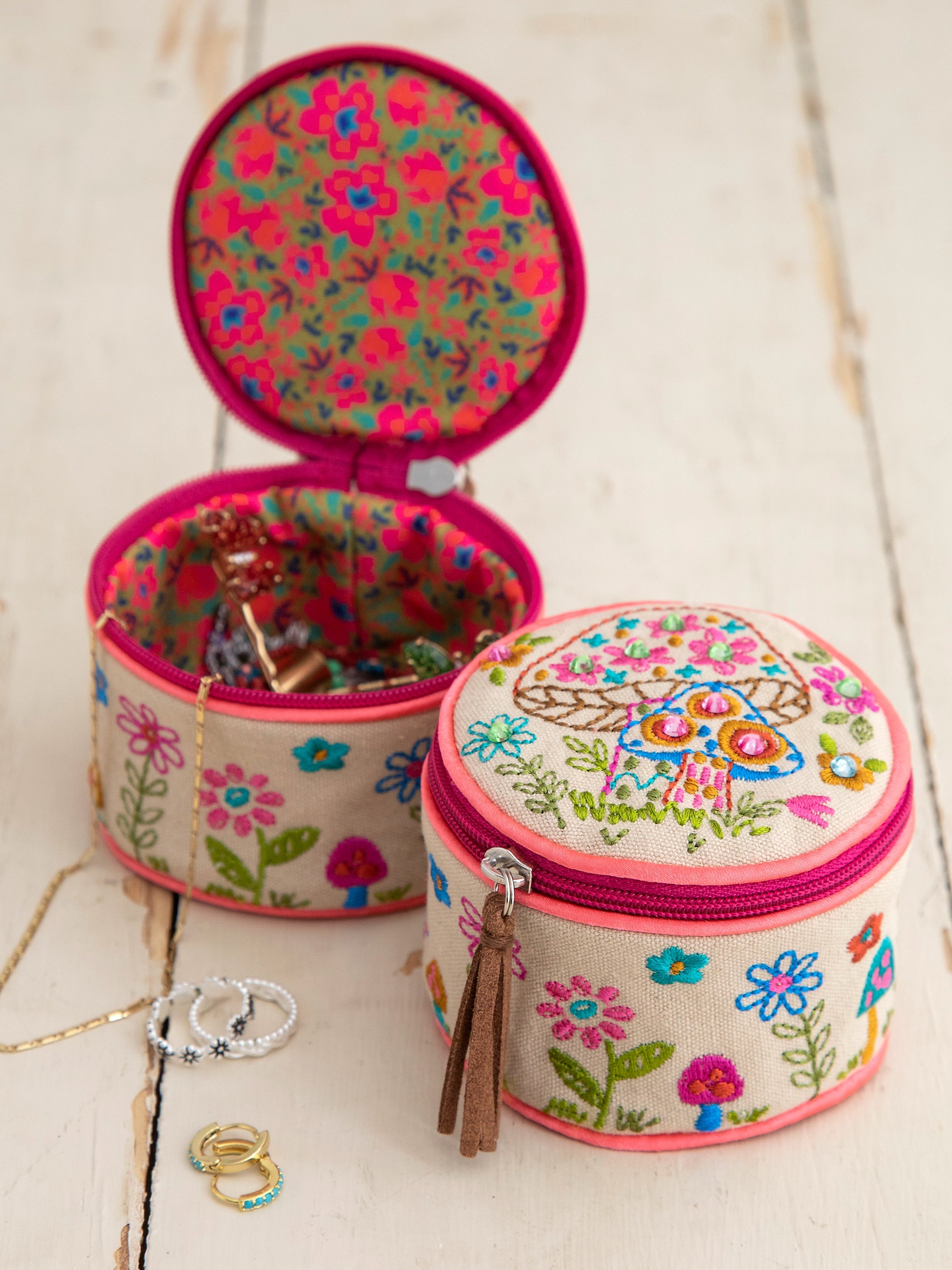 Embroidered Jewelry Case