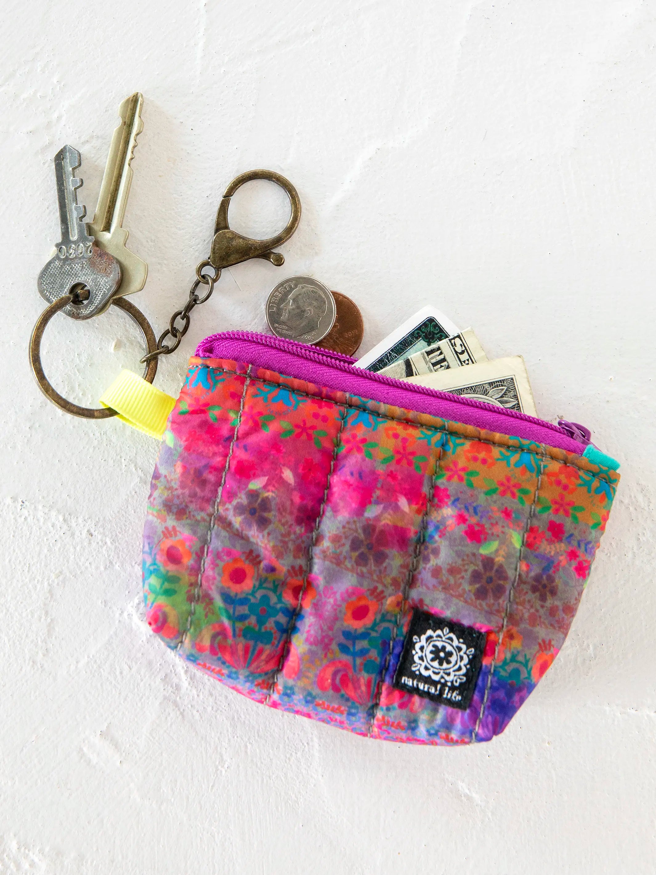 Mini Puffy Coin Purse Key Chain