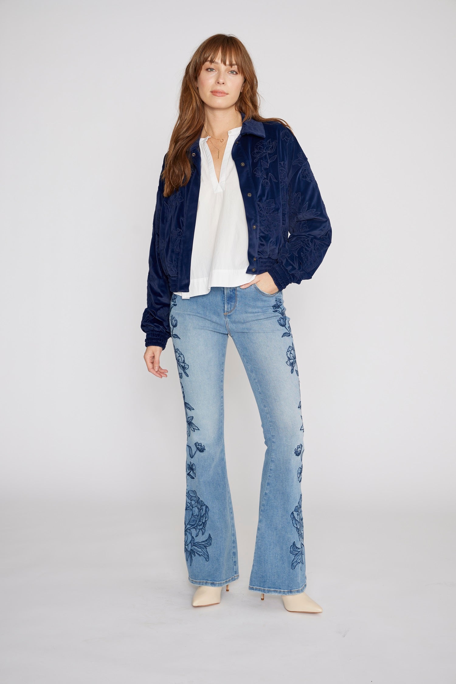 Farrah Flare Jean - Etched