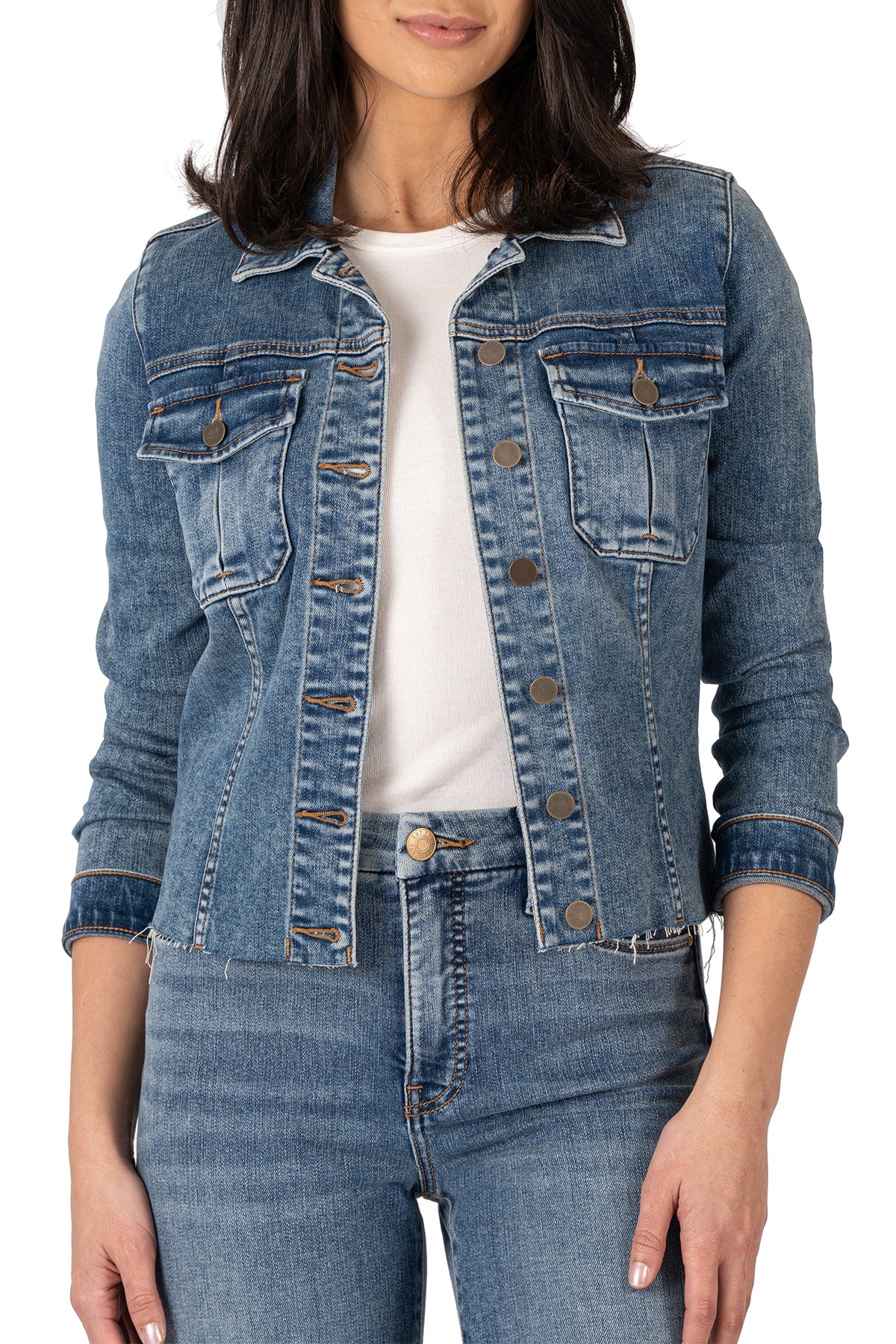 Kara Raw Hem Denim Jacket - Dearly