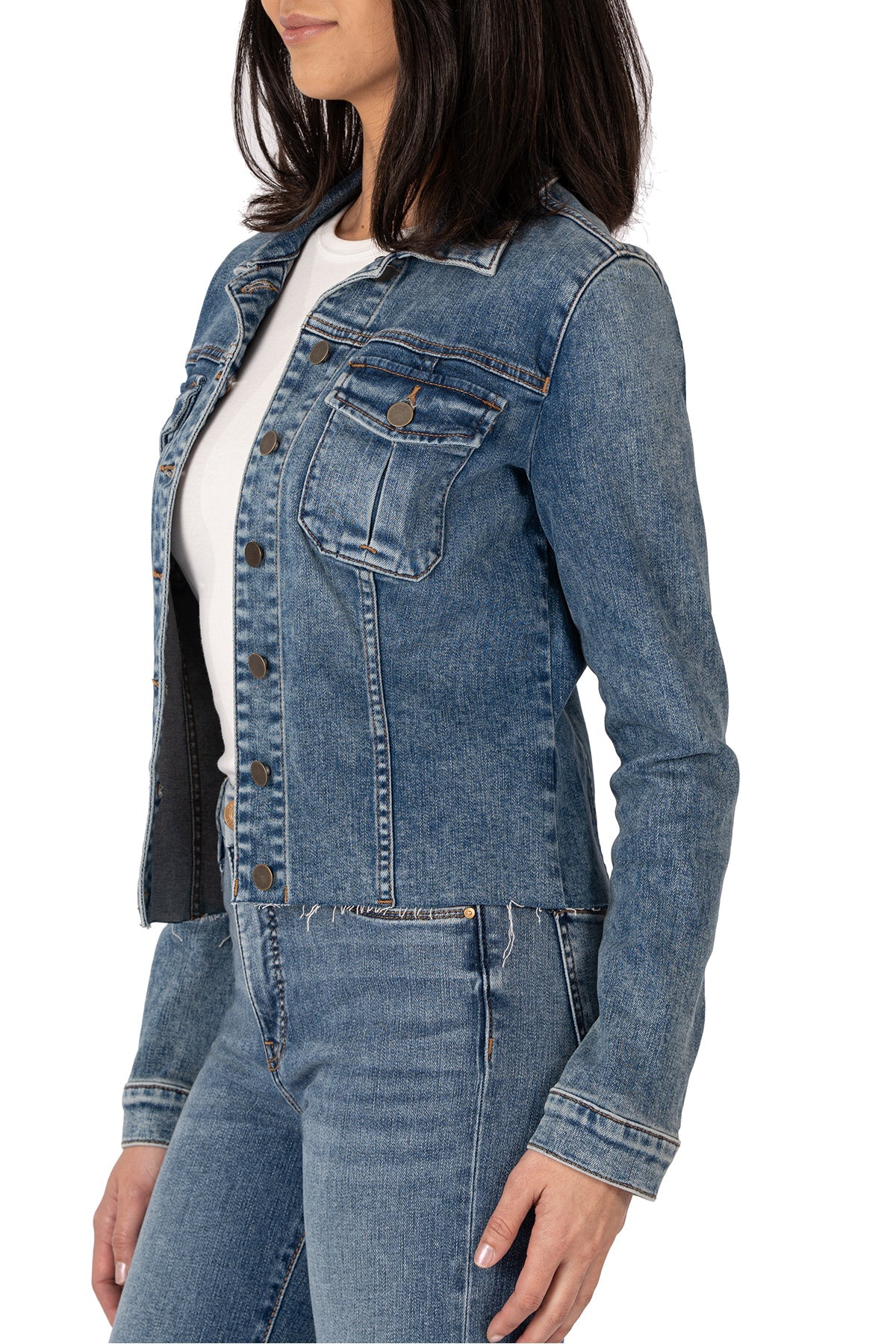 Kara Raw Hem Denim Jacket - Dearly