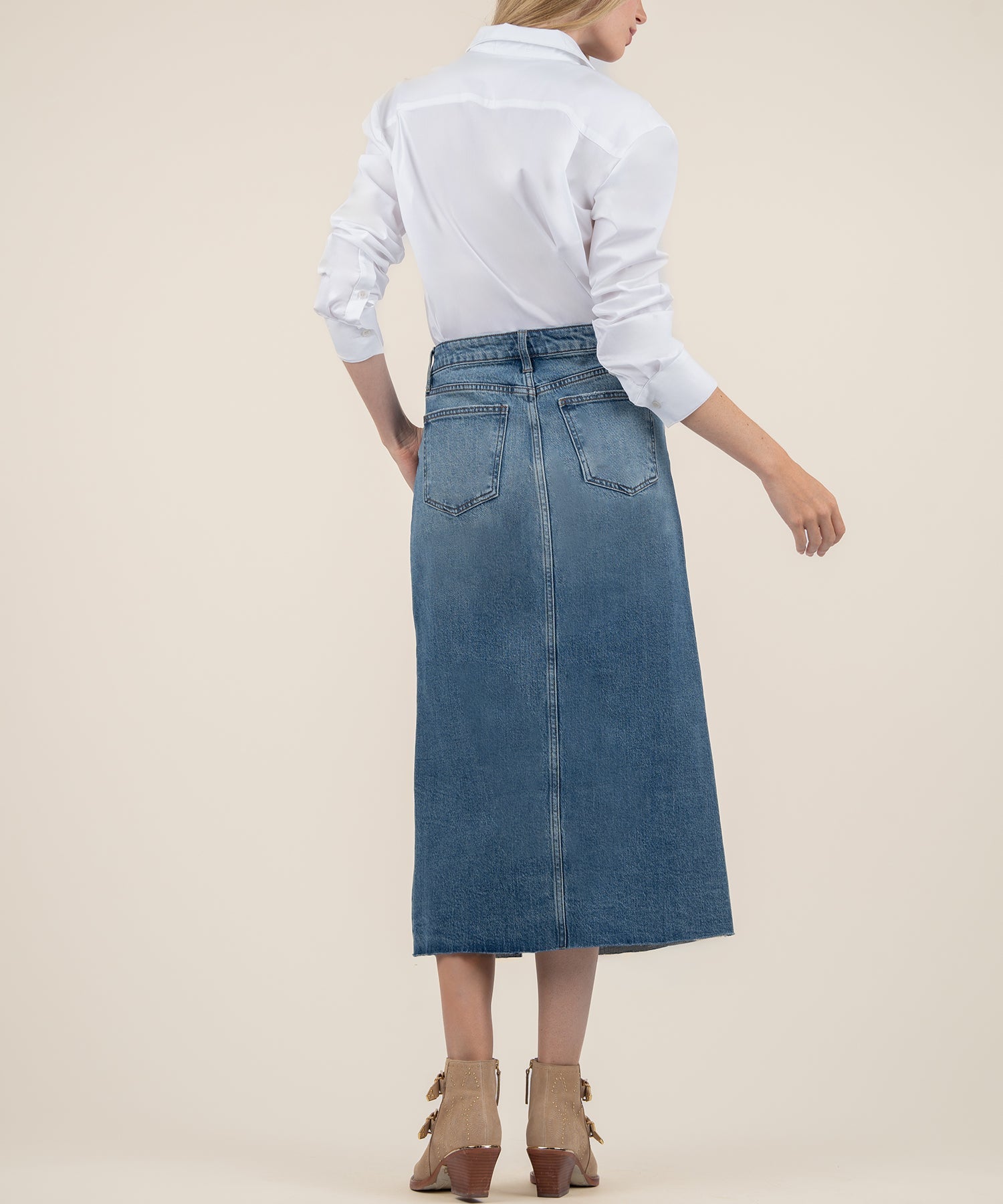 Jen Denim Skirt - Empowering