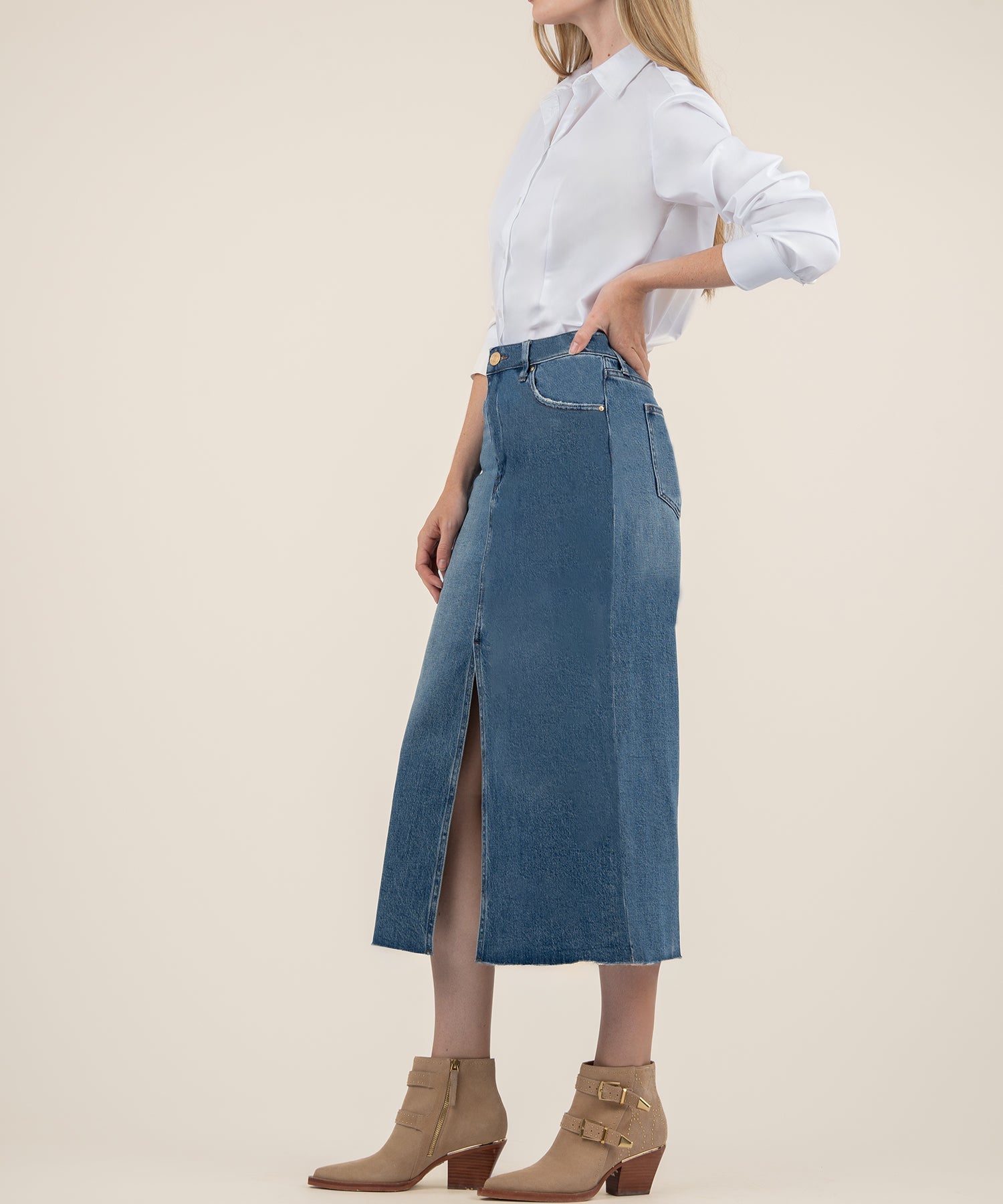 Jen Denim Skirt - Empowering