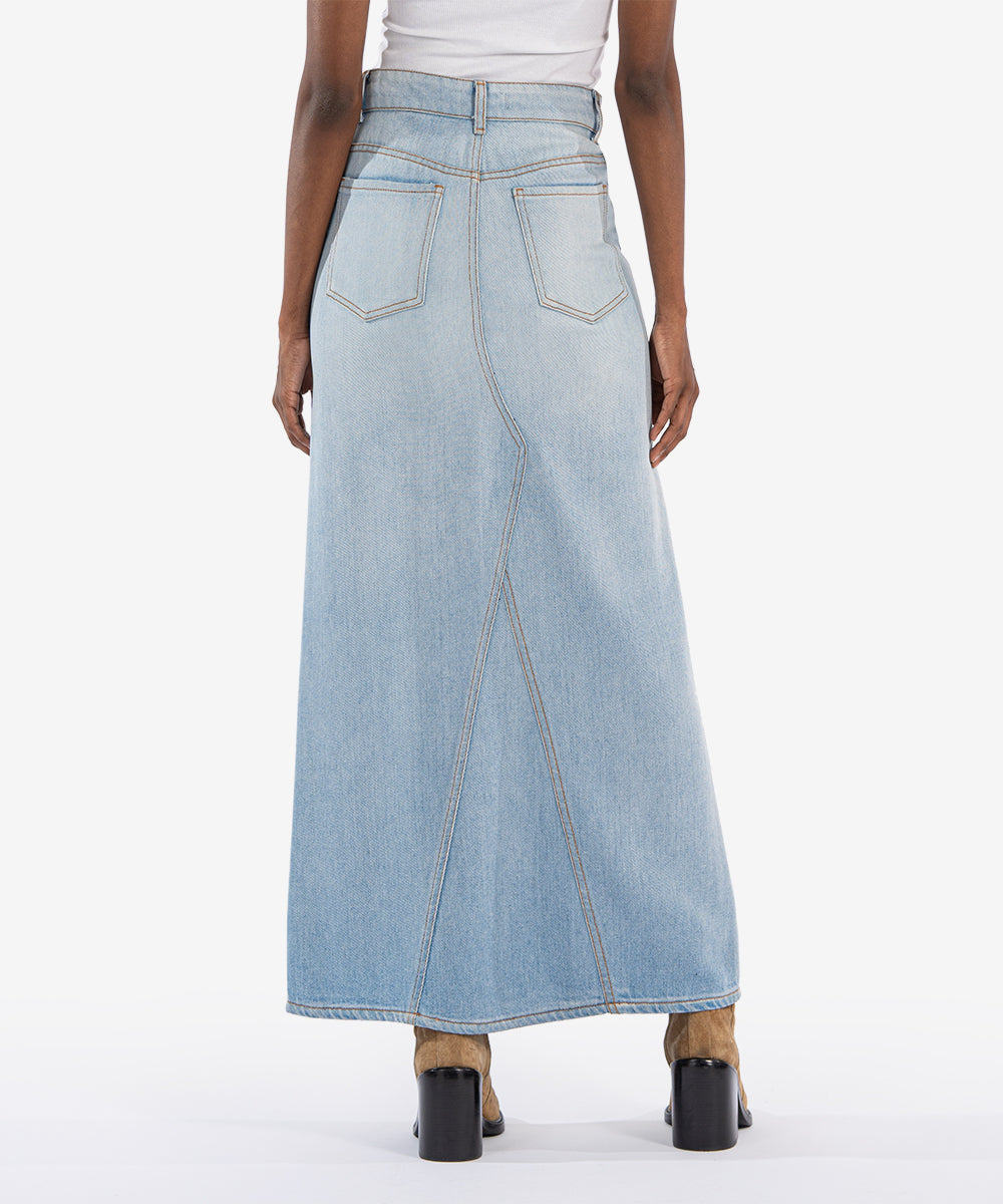 Annalise Maxi Skirt - Light Wash