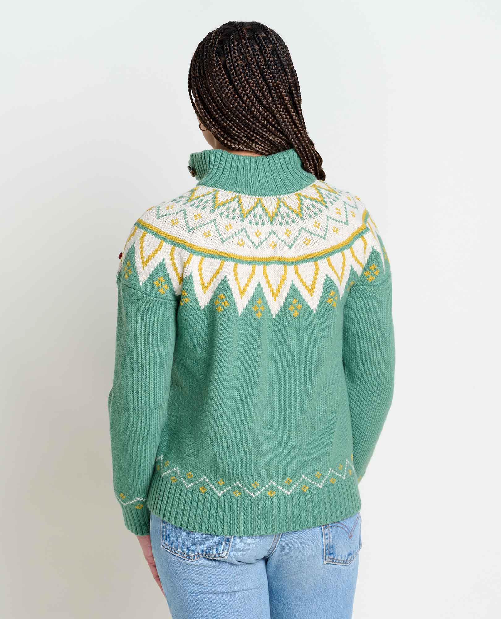 Moss Point Henley Sweater - Ivy Fair Isle