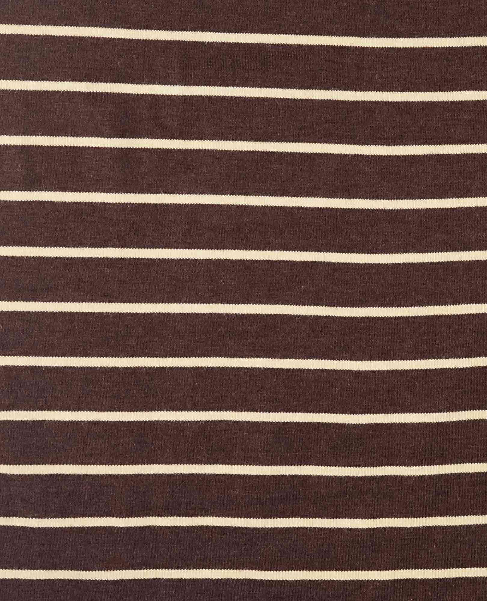 Rose Long Sleeve Tee - Carob Stripe