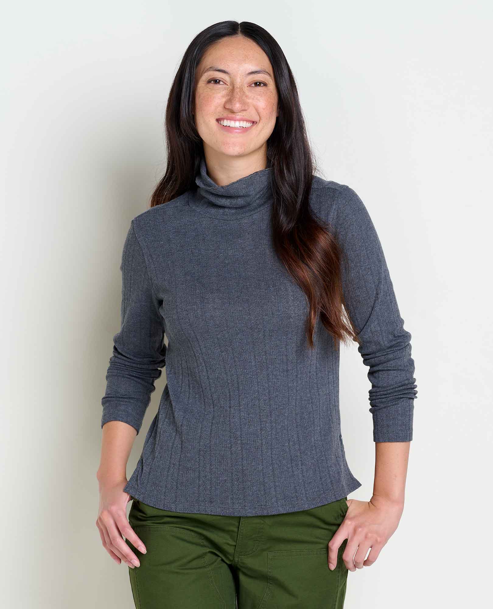 Foothills Pointelle Long Sleeve Turtleneck