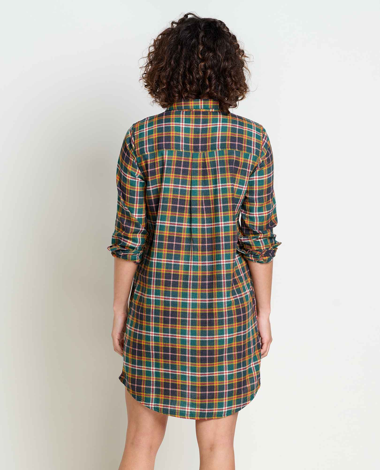 Re-Form Flannel Popover Shirt Dress