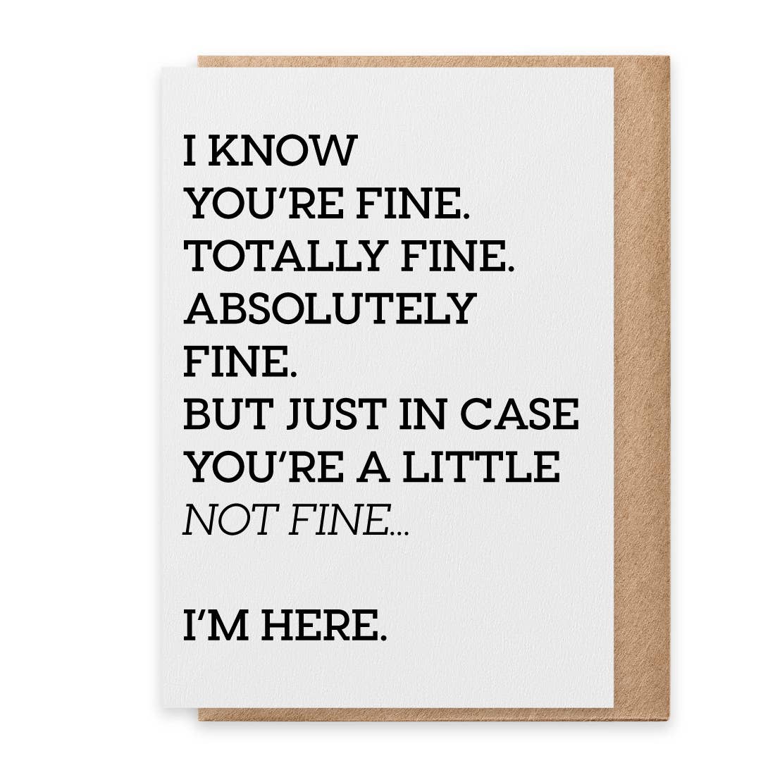 Paisley & Parsley - A Little Not Fine - Greeting Card