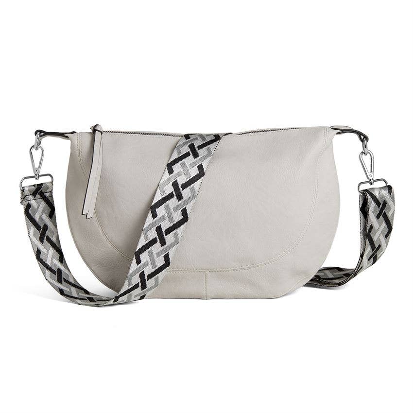 Mika Crossbody: Light Grey