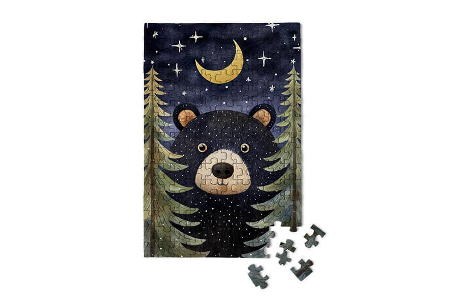 Forest Bear -  mini jigsaw puzzle