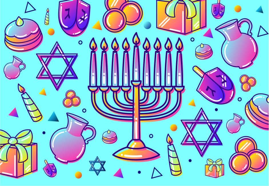 Hanukkah - Festival of Lights Mini jigsaw puzzle