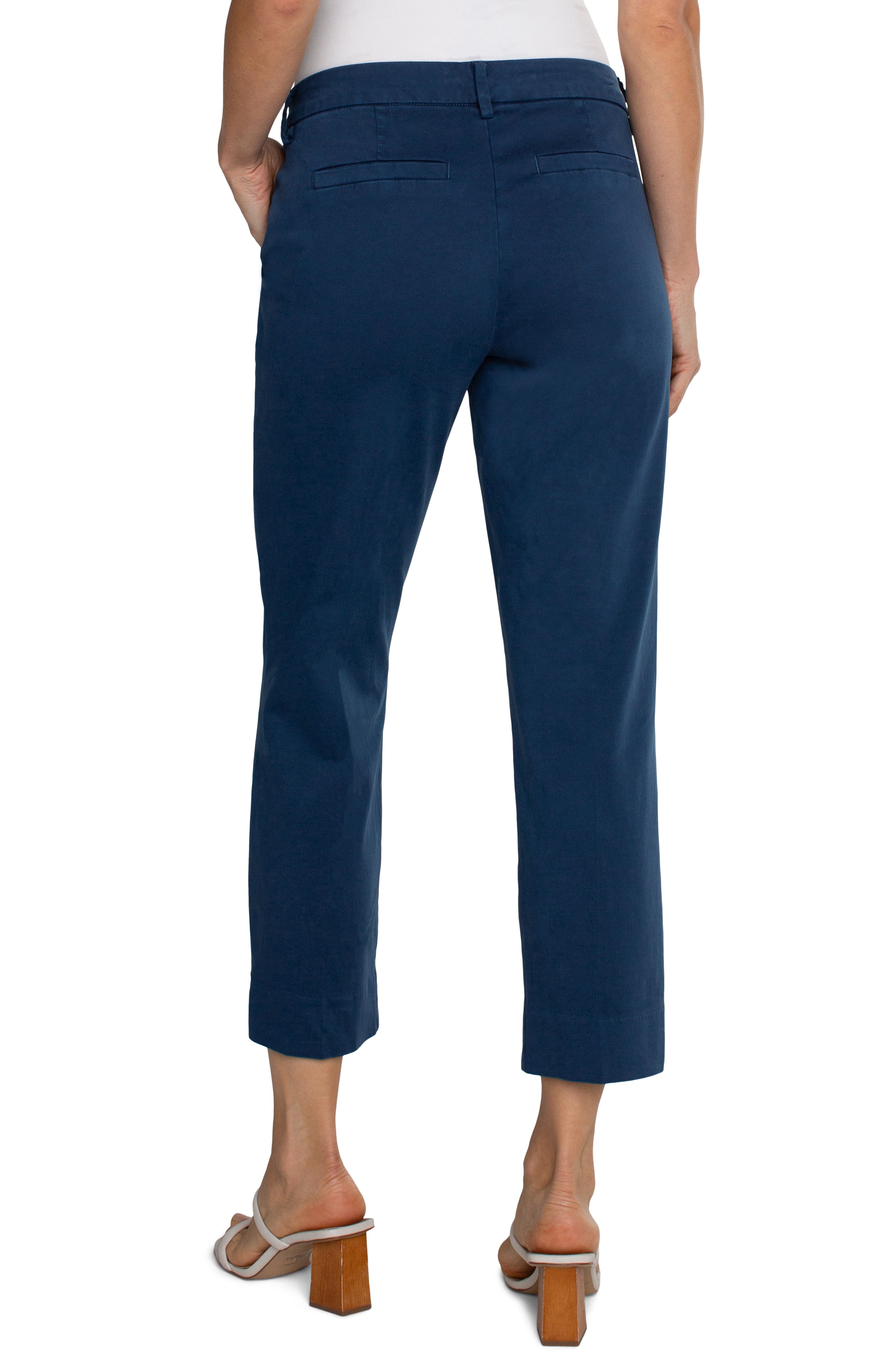 Kelsey Trouser with Side Slit - Indigo Dusk